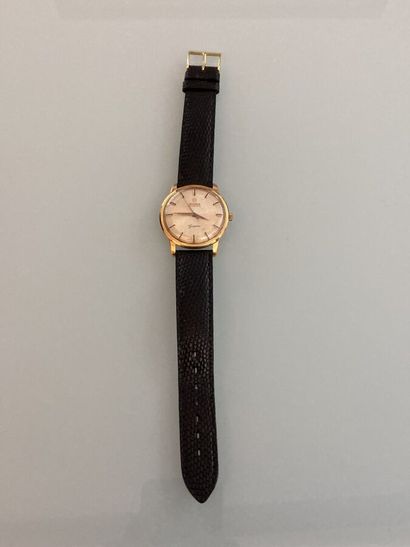 Men's wristwatch, round-shaped in 750 thousandths...