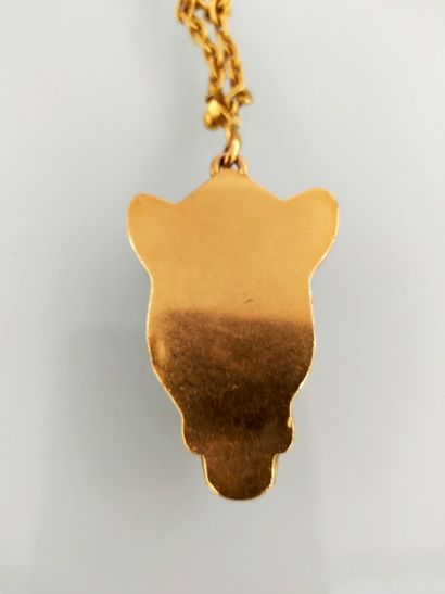 Keychain in 750 thousandths yellow gold with...
