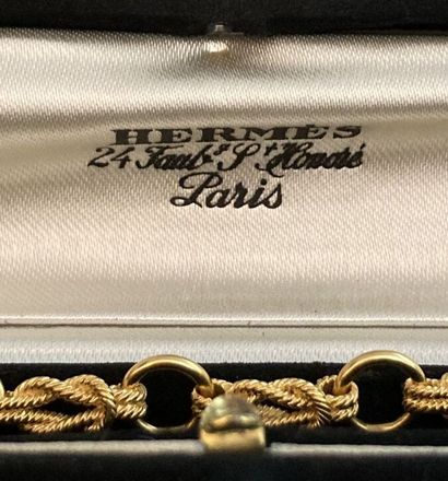 HERMES PARIS 
Bracelet in 18k yellow gold...
