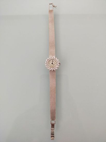 Ladies' wristwatch in 750 thousandths white...