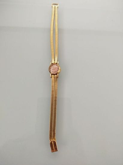 Ladies' wristwatch in yellow gold 750 thousandths,...