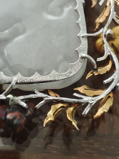 BUCCELLATI
Articulated necklace in engraved...
