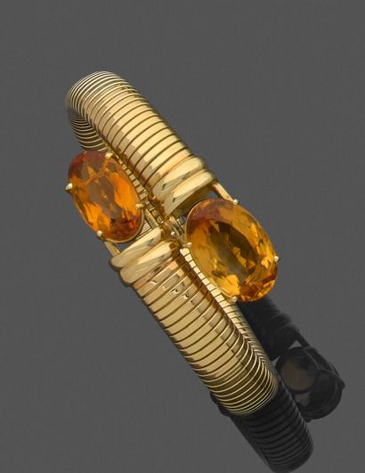 Flexible tubogaz bracelet in 750 thousandths...