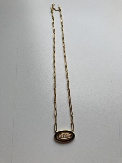 Articulated necklace in 750 thousandths yellow...