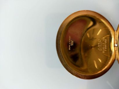 Soap pocket watch in fully engraved 750 thousandths...