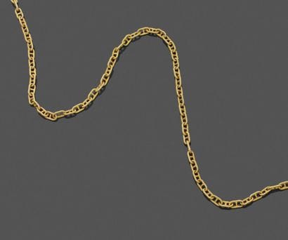 Articulated necklace in yellow gold 750 thousandths,...