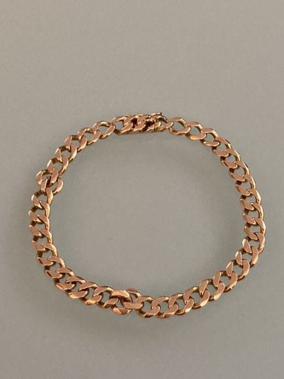 Articulated bracelet in yellow gold 750 thousandths,...