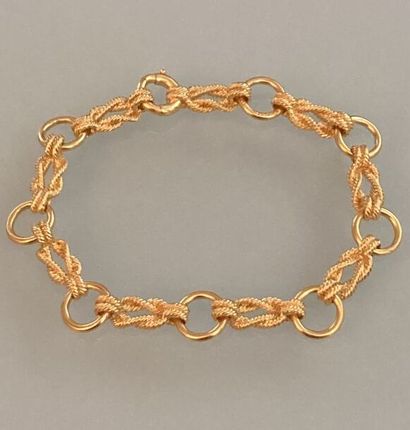 HERMES PARIS 
Bracelet in 18k yellow gold...