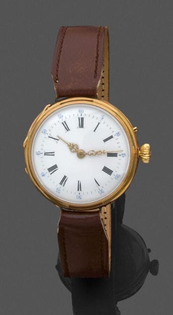 Ladies' watch mounted on a bracelet, round-shaped...