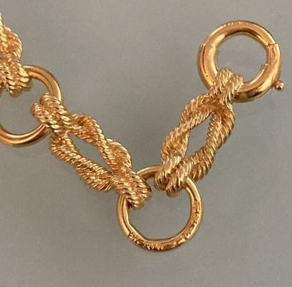 HERMES PARIS 
Bracelet in 18k yellow gold...
