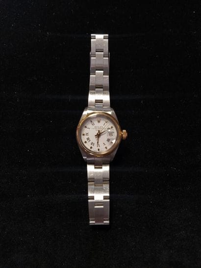 ROLEX
Date just
Ref. 6916
No. 3344702
Ladies'...