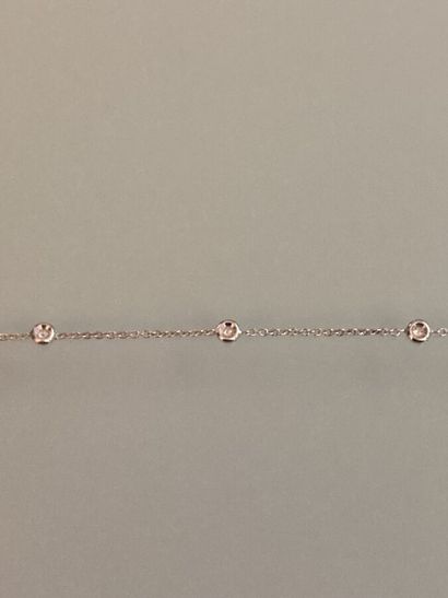 Articulated bracelet in 750 thousandths white...