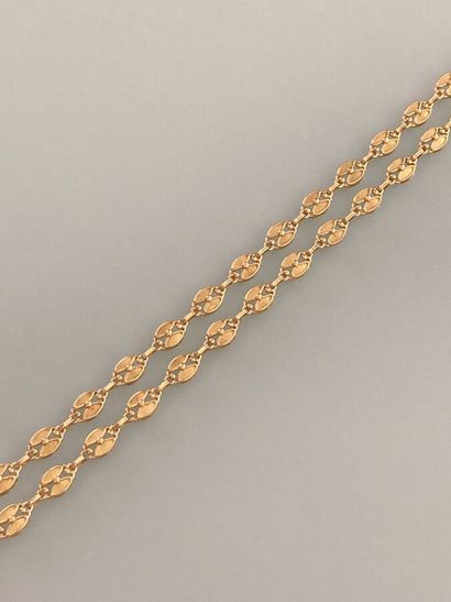 Collier articulé en or jaune 750 millièmes,...