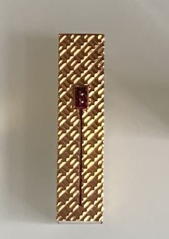 Lipstick tube in yellow gold 750 thousandths...