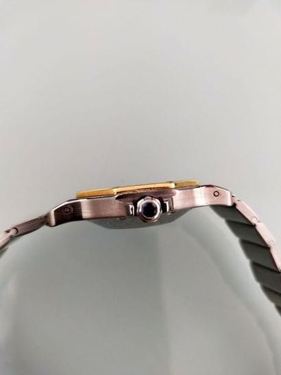 CARTIER
SANTOS OCTAGONAL.
80'S
Bracelet watch...