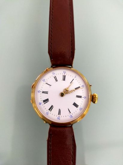 Ladies' watch mounted on a bracelet, round-shaped...