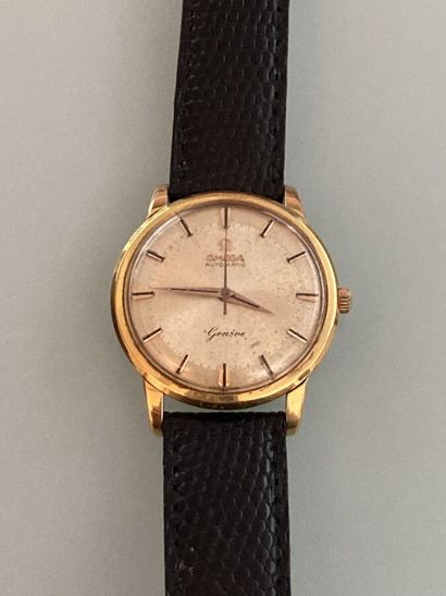 Men's wristwatch, round-shaped in 750 thousandths...
