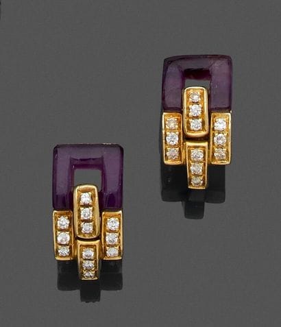 FRED
Pair of earrings in 750 thousandths...