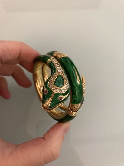 Articulated bracelet in 750 thousandths yellow...