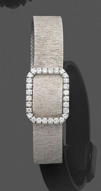 Ladies' wristwatch in 750 thousandths white...