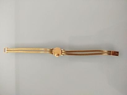 Ladies' wristwatch in yellow gold 750 thousandths,...