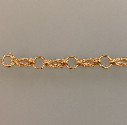 HERMES PARIS 
Bracelet in 18k yellow gold...