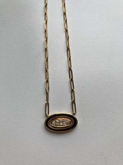 Articulated necklace in 750 thousandths yellow...