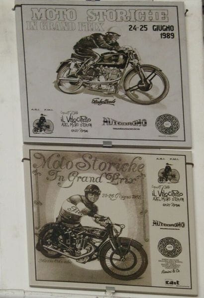 36 posters and enamelled plates