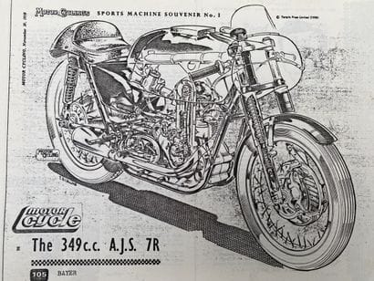 A. J. S.
Moto
7R Boy Racer
350 cc 
4-stroke...