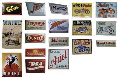 48 enamelled and screen-printed sheets
English...