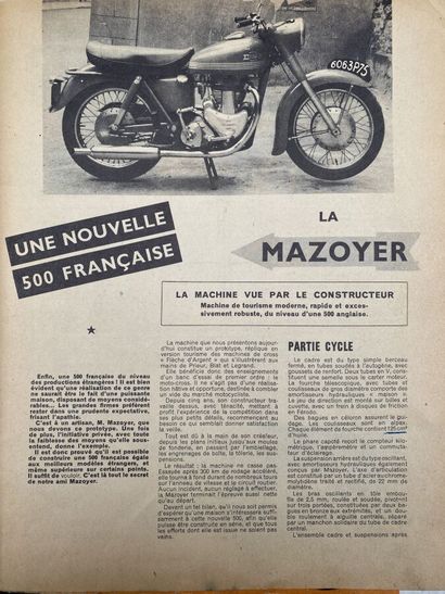 MOTO MAZOYER Paris
Motorcycle
Cross 500 cc
4-stroke...