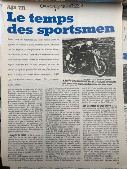 A. J. S.
Moto
7R Boy Racer
350 cc 
4-stroke...