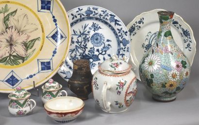 Important set of ceramics; accidents and...