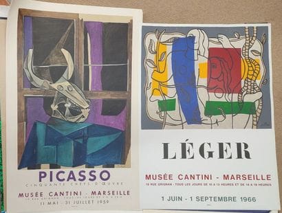 Set of ten exhibition posters from the Musée...