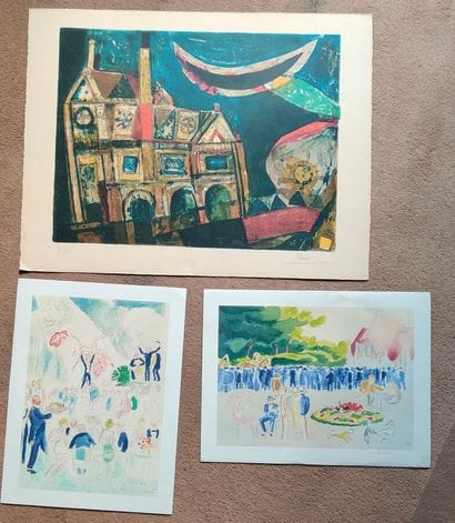 Lot of lithographs and processes including:
-...