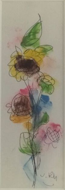 KMELUCK Vassil (1903-1986) 
Bouquet of flowers
Ink...