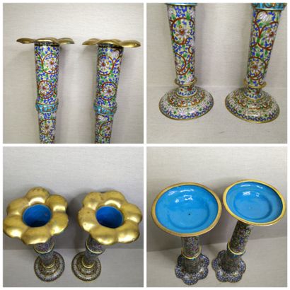 China, 20th century
Gilt bronze and cloisonné...