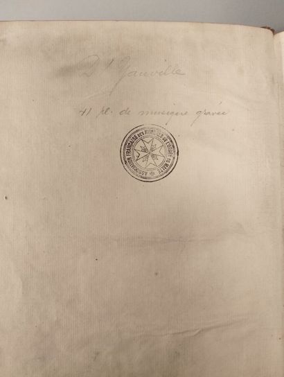 CHASSE D'YAUVILLE : traité de venerie, Imprimerie...