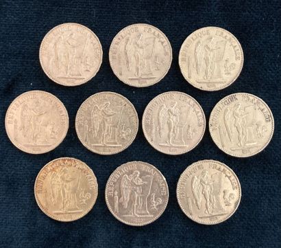 Lot of 10 20 F gold coins, worn and rubbed

Sold...