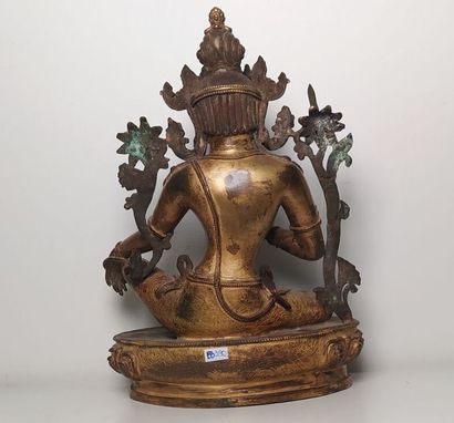 TIBET late 19th/early 20th century
Gilded...