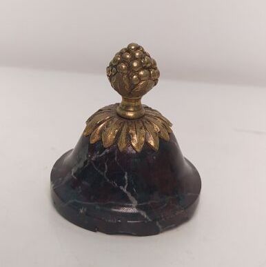 Pair of marble and gilt bronze cassolettes...