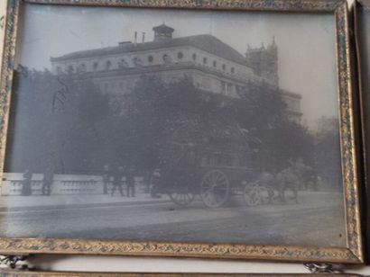 Set of 6 framed photographs on glass plates
Height...