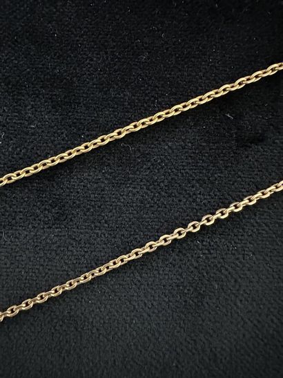 Two 18K yellow gold forçat chain links
Weight:...