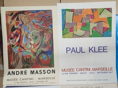 Set of ten exhibition posters from the Musée...