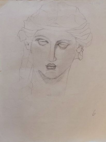 CHEURET Catherine 
Portfolio of charcoal...