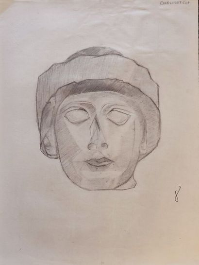CHEURET Catherine 
Portfolio of charcoal...