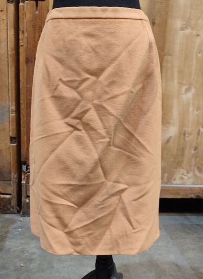 CARVEN
Orange fabric ensemble with single-breasted...