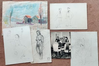 lot of drawings including: 
GARIN, Nude,...