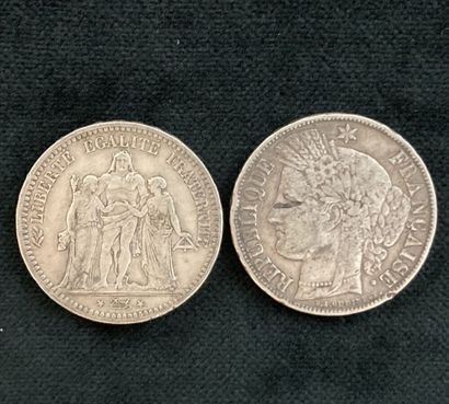 Set of two silver coins 5F

Lot sold by designation...