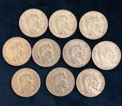 Lot of 10 20 F gold coins, worn and rubbed

Sold...
